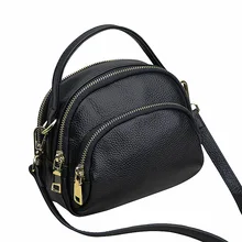 Женская сумка из мягкой кожи; Многослойная сумка-мессенджер; модная сумка-тоут; Большая вместительная Портативная сумка из воловьей кожи