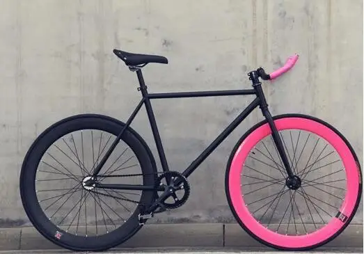 1 шт. fixie велосипед с фиксированной передачей 46 см 52 см 56 см DIY односкоростной Дорожный велосипед трек fixie Велосипед fixie велосипед - Цвет: Красный