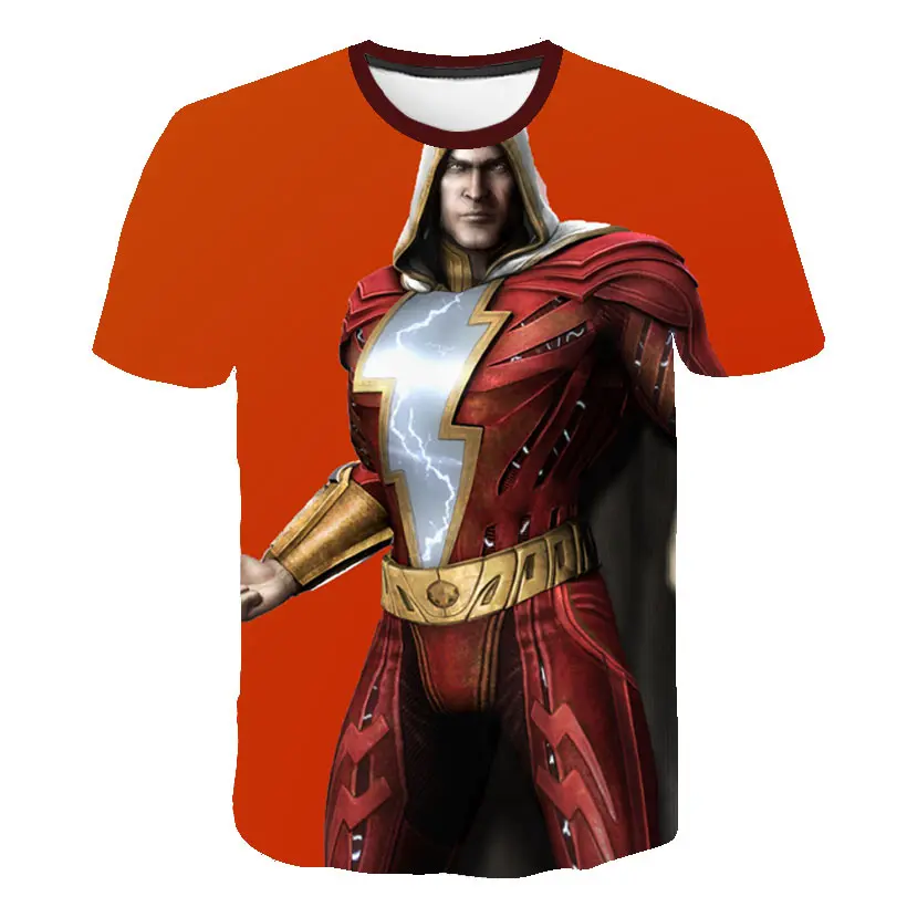 

3D Print Unisex The Flash DC Comics Superhero O-neck Tshirt Summer T-shirt Pullover Harajuku Leisure Tops Chidren Love T-shirt
