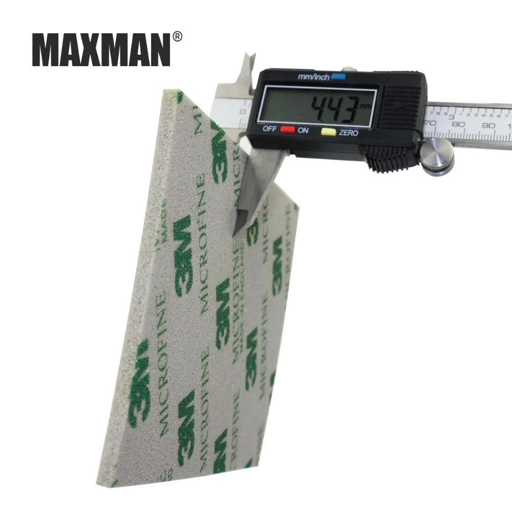 MAXMAN 3m sponge sandpaper 600# 800# 1000# Grinding and polishing wire drawing Abrasive Tool accessories Hand polished One pack