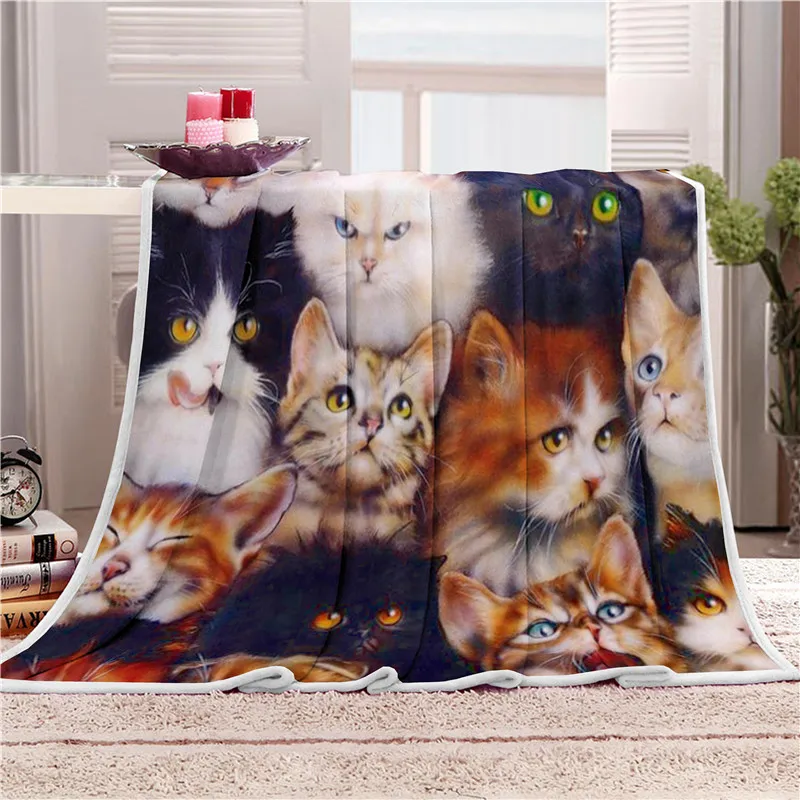 

Fanaijia Double layer thick 3d Lamb Blanket flag pattern sherpa plush throw blanket for beds soft siesta