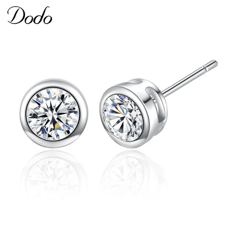 

New Fashion Crystal Rhinestone Stud Earrings for Women Girl Female Jewelry Mixed 4 Colors Boucle D'oreille Pendientes Mujer E61