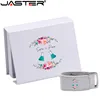JASTER  Logo For Gifts 2.0 Flash Pen Drive 64GB 32GB 4GB 8GB 16GB Pendrive Leather Usb+white Box (Over 10pcs Free Logo) ► Photo 3/6