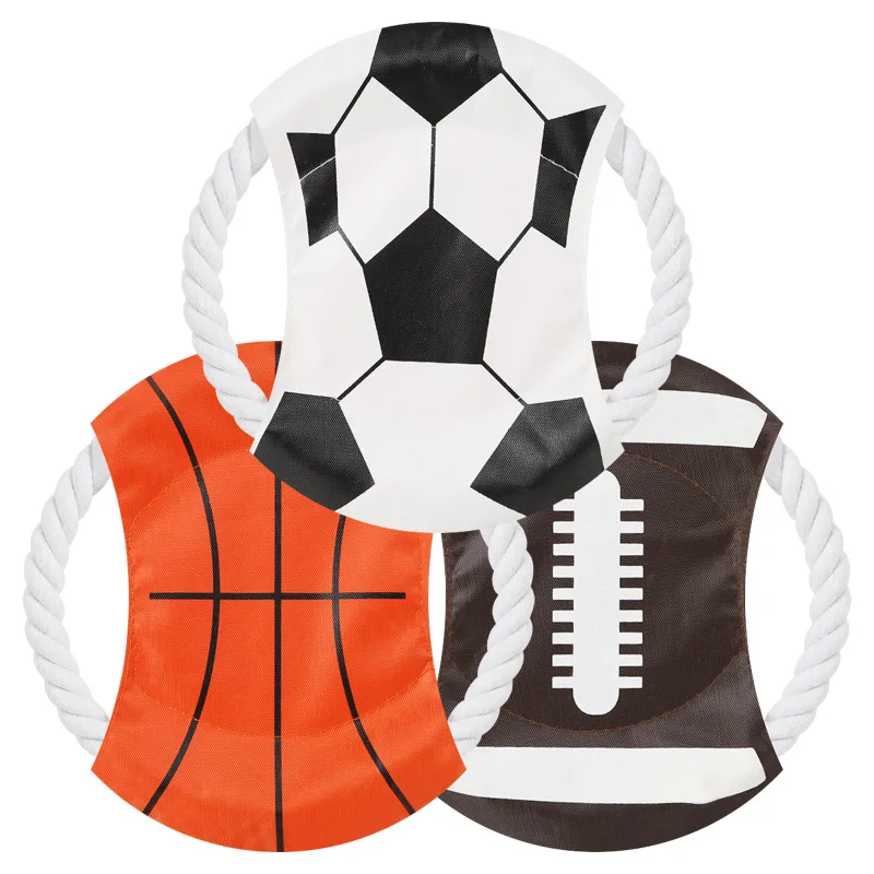 أفضل بيع الحيوانات الأليفة لعب كرة القدم كبيرة الكلب تحلق أقراص ترينينج جرو لعبة المطاط إحضار القرص الطائر Frisby مستلزمات الحيوانات الأليفة