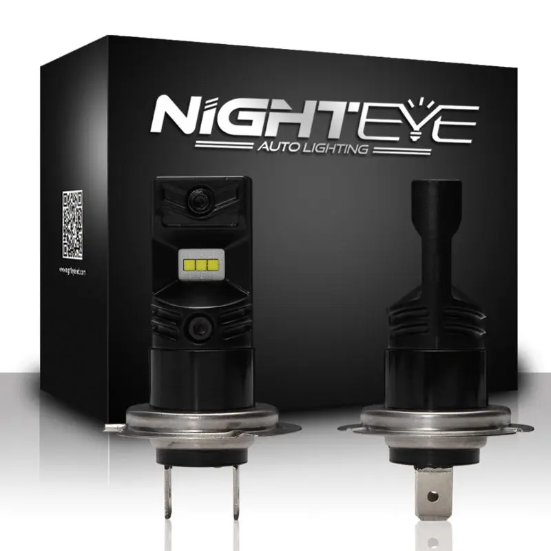 

NIGHTEYE H7 LED Fog Light Bulbs Driving Lamp Kit 160W 1600LM/Pair 6500K White