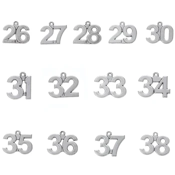 

Skyrim 20pcs 26-38 Sliver Charm Metal Lucky Number for Jewelry making Necklace/Bracelet 26 27 28 29 30 31 32 33 34 35 36 37 38