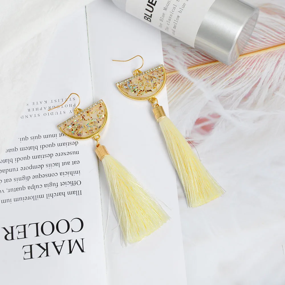 trendy long fringe earrings for women08