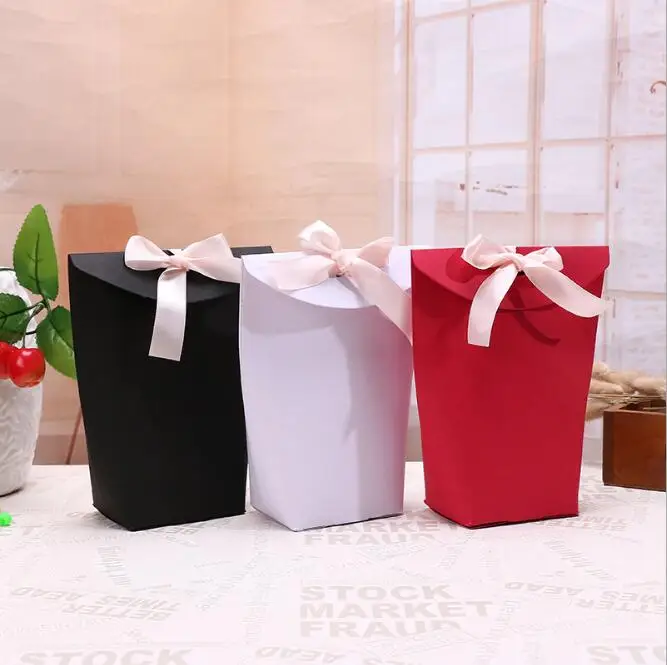 

White Red Black Color Festival Gift Box Packaging For Watch / Tie, White Paper Cookies Candy Packaging Boxes Bags