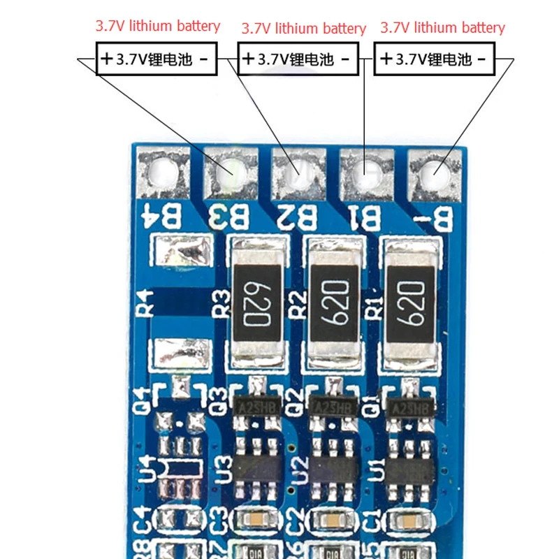 3S 4S 5s 6S 7S 8S 18650 литиевая батарея Защитная плата Li-Ion Lipo BMS PCM с функцией сохранения баланса Модуль платы 1S 3MOS 4MOS 6MOS