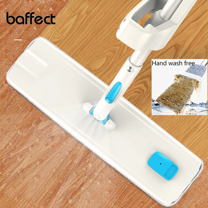 

Baffect Spray Mop Floor Mop with Reusable Microfiber Pads 360° Handle Mop for Wood Ceramic Tiles Floor Cleaning Hand Wash Free