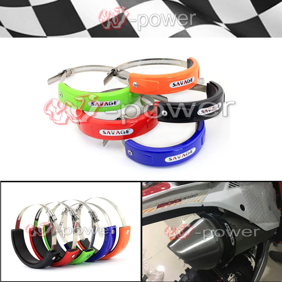

For KAWASAKI KX450F KX250F KLX 450R Motorcycle Accessories Silencer/Round Oval Exhaust Protector Can Cover