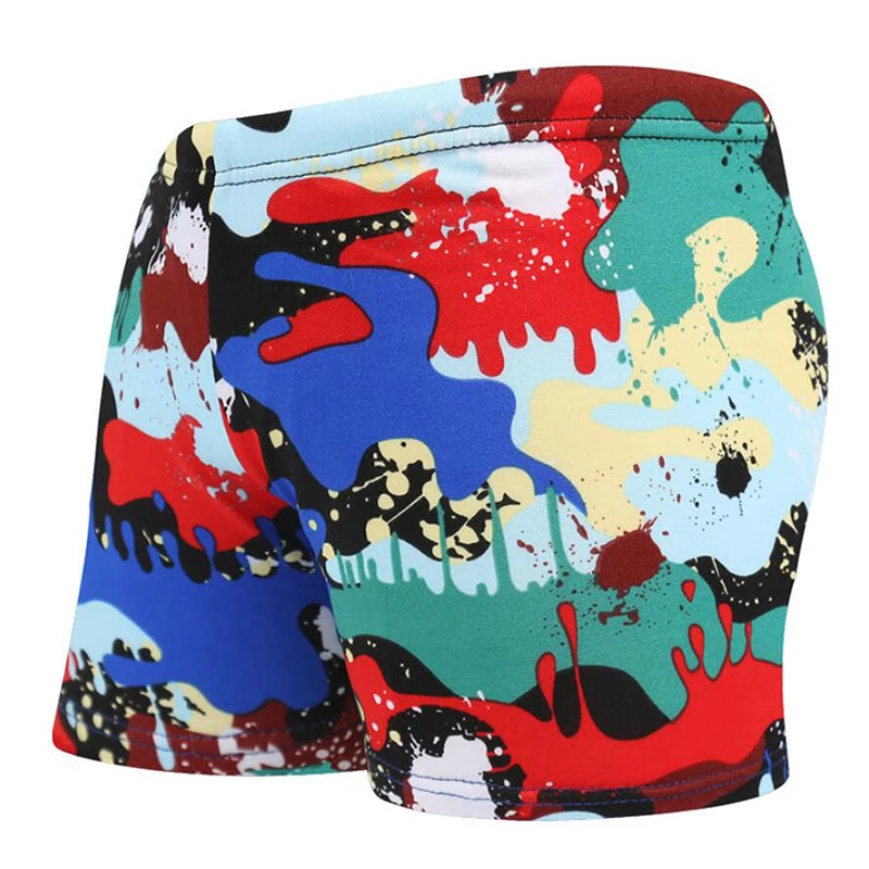 

Cartoon Kids Children Swimming Trunks Briefs Shorts Camouflage Prints Swim Pool Beach Swimwear Swimsuit Bathing Suit Wear Sunga