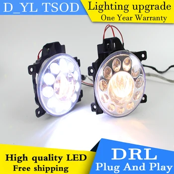 

Car styling For Toyota RAV4 2012-2013 LED DRL For RAV4 High brightness guide LED DRL led fog lamps daytime running lights