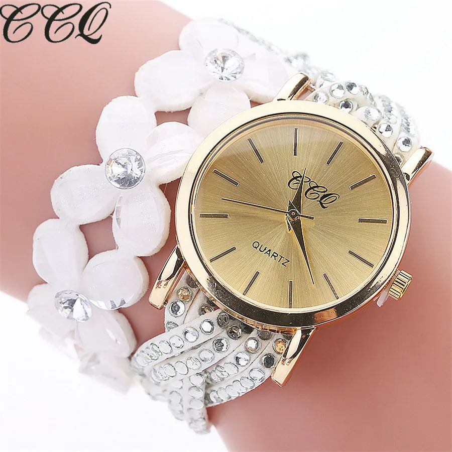 

CCQ Fashion Arabic Numbers Pattern Watches Casual Women Bracelet Watch Crystal Diamond Quartz Wrist Watches Relogio Feminino 533