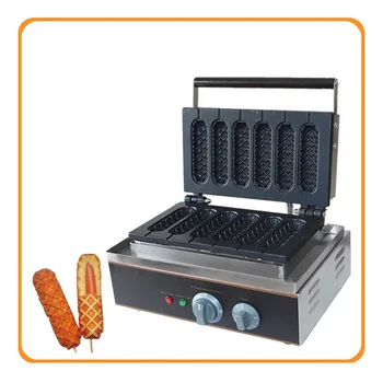 

110v 220v Commercial French Muffin Machine Hot Dog Corn Shape Lolly Wafer Waffle Makers Kitchen Machine EU/AU/UK/US Plug