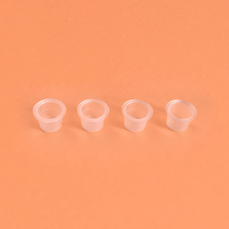 Plastic Tattoo Ink Cups For Permanent Tattoo Makeup Eyebrow Makeup Pigment Container Caps Disposable Accessories