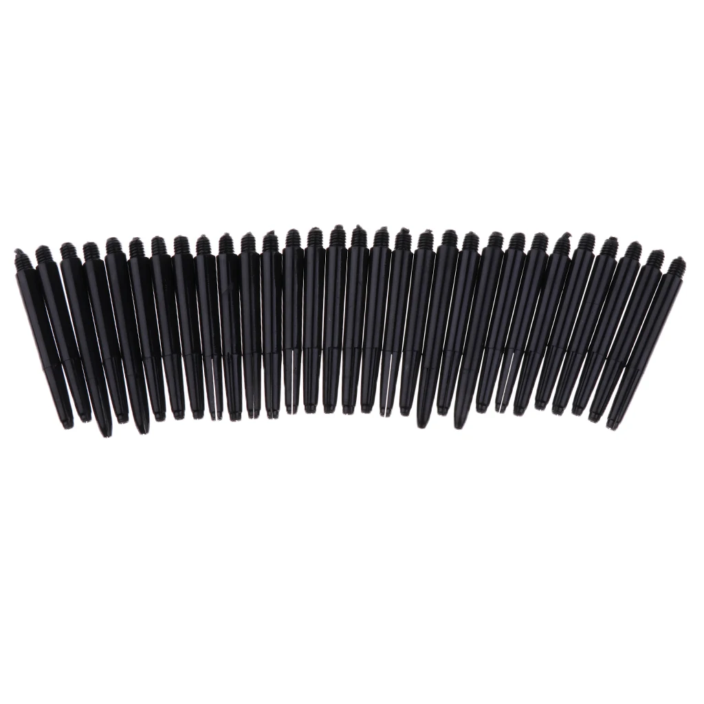 MagiDeal 90Pcs Durable Nylon 2BA Thread Dart Shafts Dart Stems Medium 43mm for Steel/Soft Tips Darts Accessories
