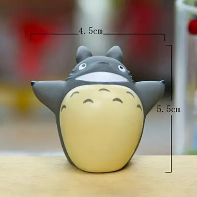 1 шт. Totoro Xiaomei Кукольный Миниатюрный подарок Мультяшные животные каваи детские игрушки Террариум фигурки настольное украшение-кукла аксессуары - Цвет: 1pcs