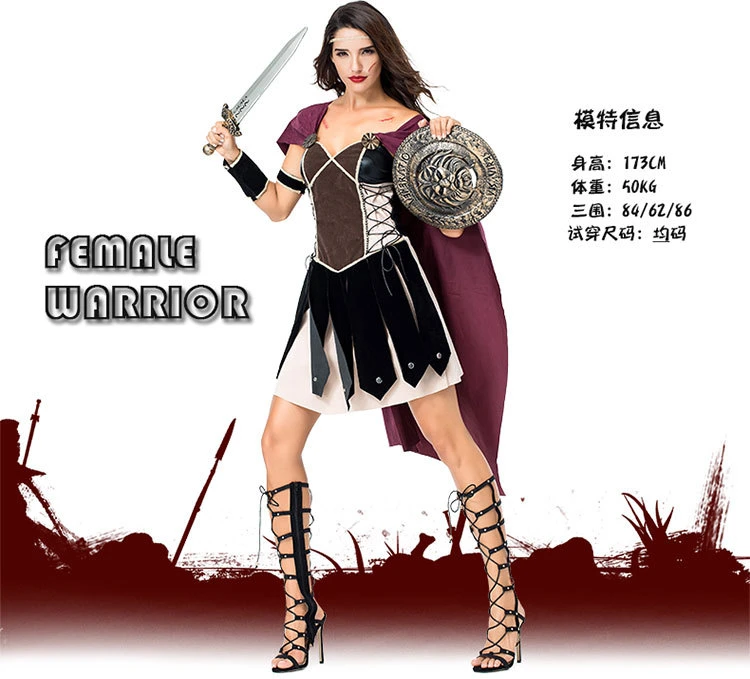 women's roman gladiator costume