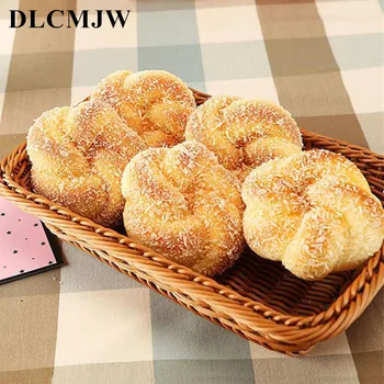 

Wholesale PU Fake Bread Artificial Foods squishy bread Festive Party Supply Simulation Bread Model photography Fake Bread Props