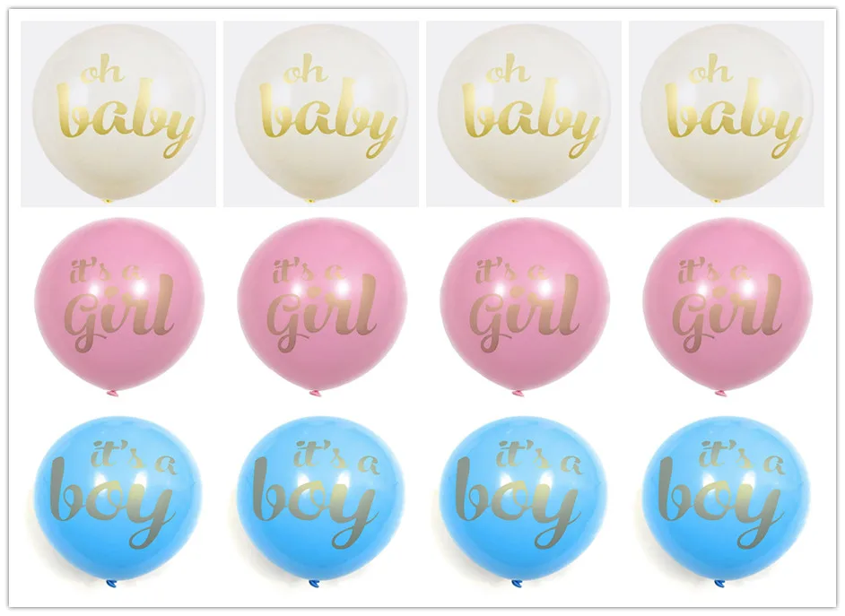 12 шт./лот Детские воздушные шары для душа, Детские шары с принтом для мальчиков и девочек, вечерние украшения - Цвет: Style 7