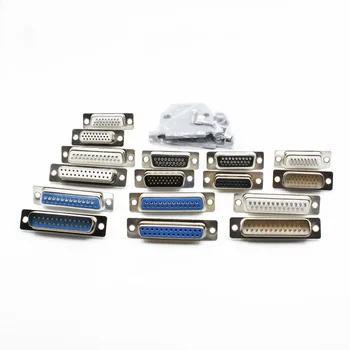 

DB25 DB26 25P 26P Parallel Serial Port Female Male Wire Solder Connector Socket Plug VGA Adapter Plastic Metal Shell Cover