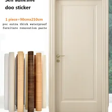 90 см ширина деревянная текстура двери стикер кожуры и палки самоклеющиеся ПВХ контактная бумага водонепроницаемая мебельная паста