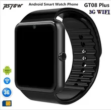 RsFow QW08 Android 4 4 3G WiFi GT08 Smart font b Watch b font Phone MTK6572