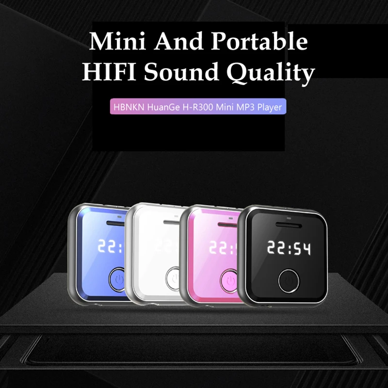 HBNKH R300 Портативный металлический зажим Спорт Мини MP3 HiFi плеера 8 г 0 91 дюйм(ов) WAV