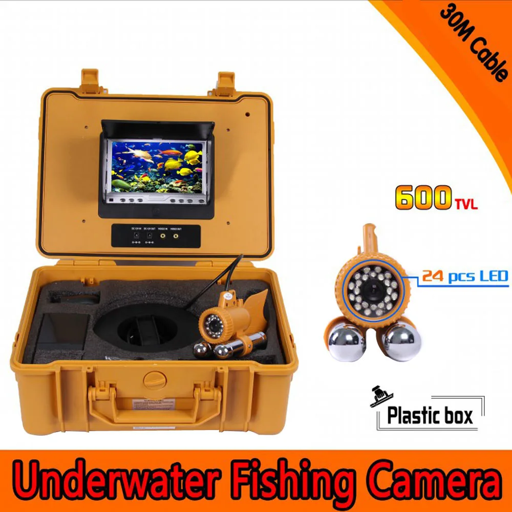 7" TFT LCD Monitor Fishing Camera HD 600TV Lines Camera Underwater