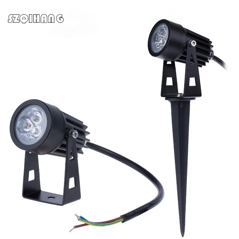 Goede 3x1 w Outdoor Tuin Landschap Licht 220 v 110 v 12 v LED Gazon Lamp IP68 Waterdichte Verlichting led Light Tuinpad Spots