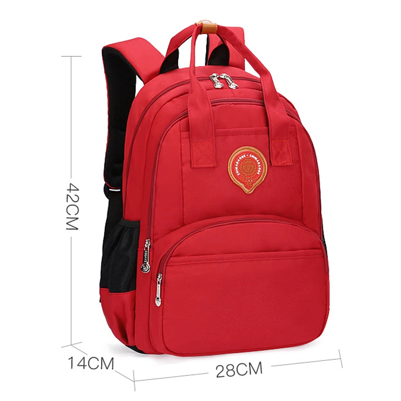 RUIPAI новые школьные сумки для подростков мальчиков девочек Водонепроницаемый Школьный Рюкзак Нейлоновый Рюкзак Студенческая сумка для книг детские рюкзаки - Цвет: Красный