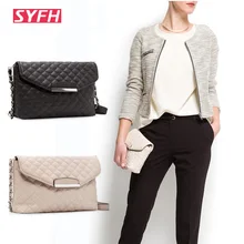 Femmes Sac À Bandoulière Chaîne En Cuir Bandoulière Sacs Pour Femmes Enveloppe D’embrayage de Femmes Sac Sacs À Main de Haute Qualité Noir Designer Bourse
