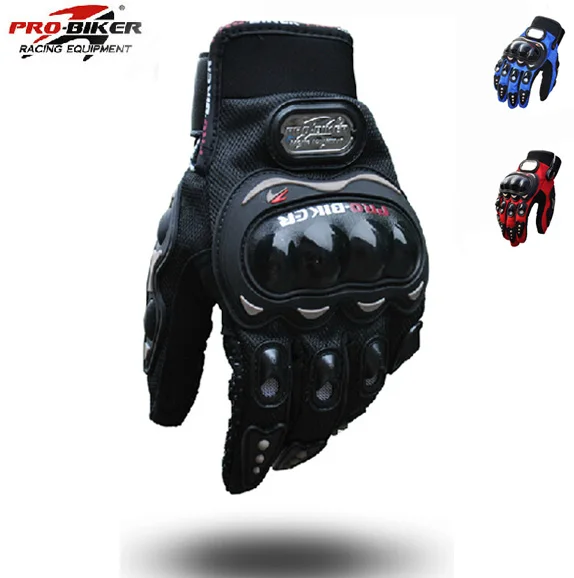 

2016 Men Motorcycle Gloves Outdoor Sports Full Finger Knight Riding Motorbike 3D Breathable Mesh Fabric Racing Cycling Gloves