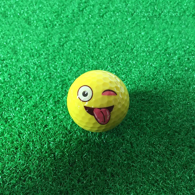 CRESTGOLF 6pcs/12pcs per pack Emoji Golf Balls Funny Golf Practice