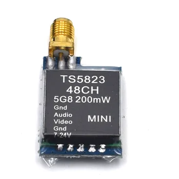 

Mini FPV TS5823 Tx Only 7.3g 5.8Ghz 48CH 200mW AV Transmitter Module (TX) TS5823 / RP-SMA