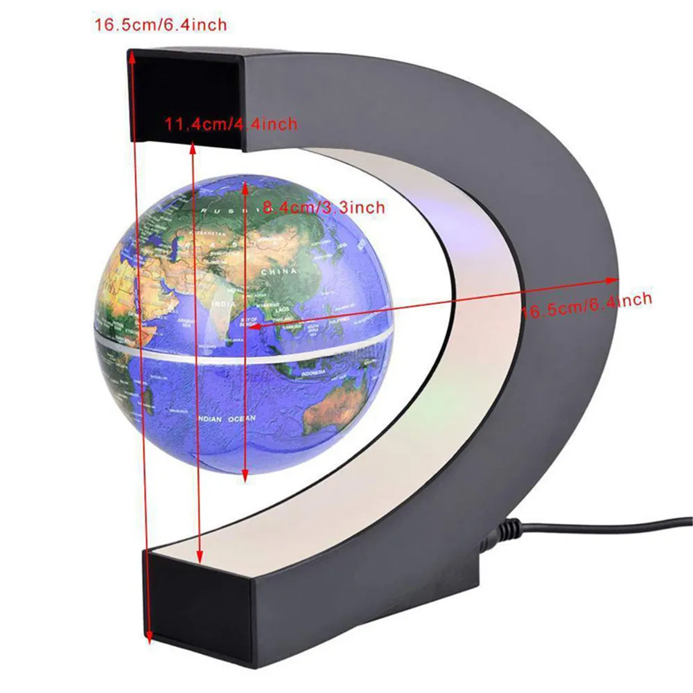

LED Night Lights Exiquisite Antigravity Floating Magnetic Globe with LED Light Gift Decoration Night Atmosphere Lighting