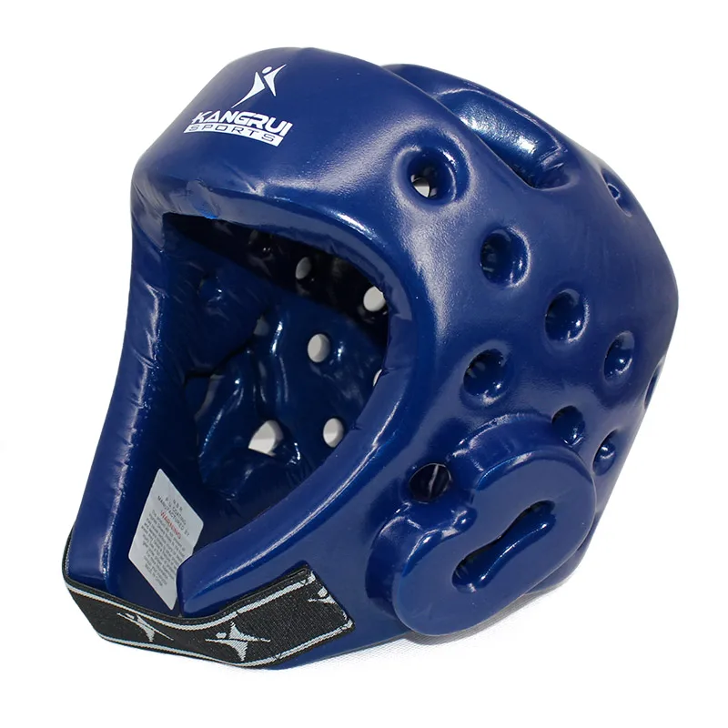 Дети взрослые kickboxing head guard для мужчин и женщин Красный Синий professional kangrui taekwondo