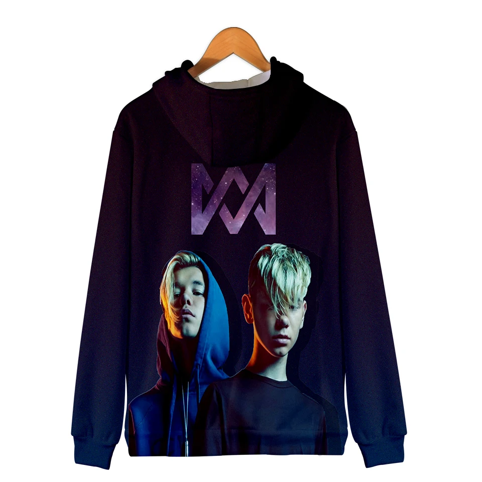 Marcus and Martinus Harajuku Zipper Jacket Marcus Martinus 3D Hoodies Sweatshirt Women/Men singer Hoodies Women Plus Size