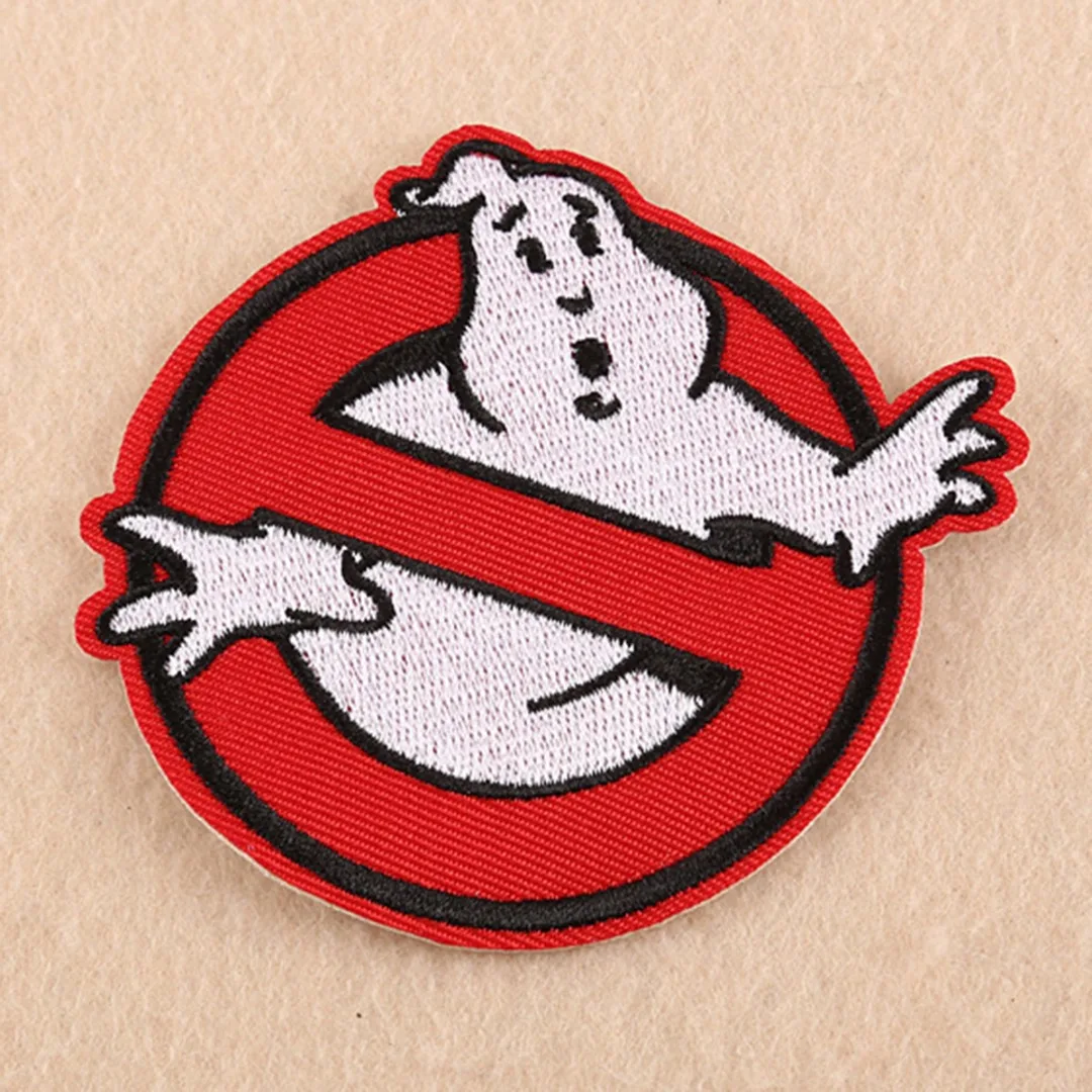 New 90*81mm Embroidered Ghost Busters Sew Iron On Patch Badges Bag Hat Jeans Applique