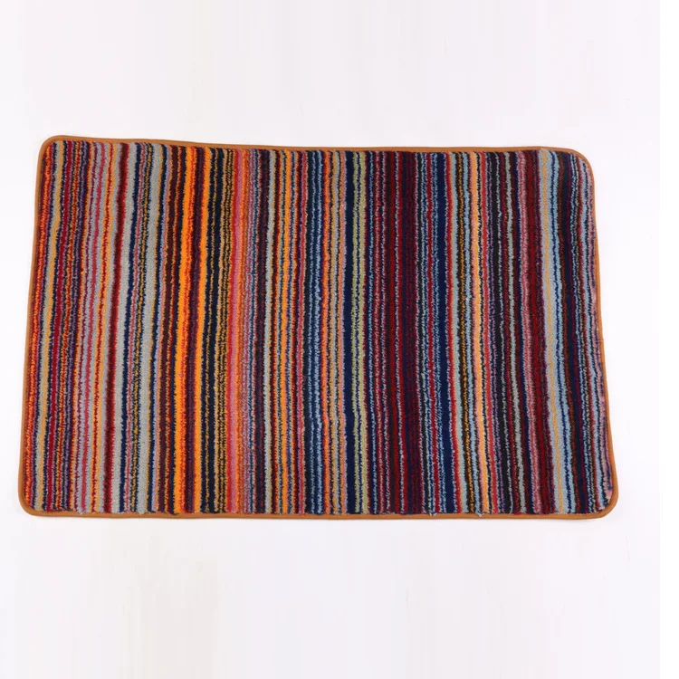 60*90 rainbow mat rug 100 high quality polypropylene carpet non slip