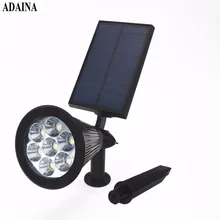 7 Светодиодная лента, Водонепроницаемая IP65 Солнечная Светодиодная лампа для сада, открытый пейзаж, светодиодный светильник для газона, ландшафтное освещение