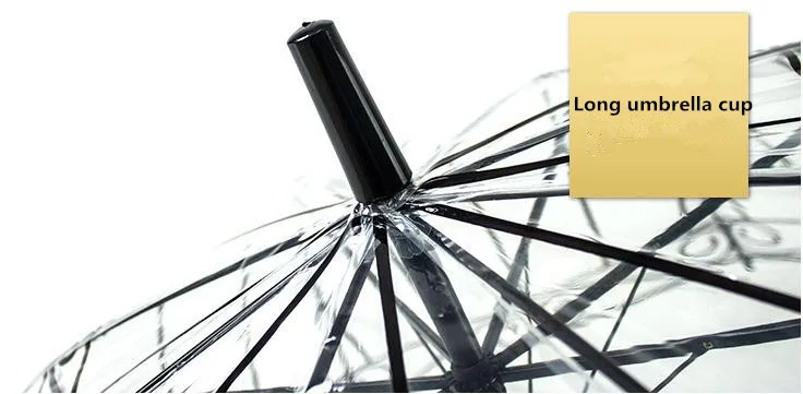 Прозрачный креативный зонтик с птичьей клеткой зонтик с длинной ручкой зонтик с 8 ребрами солнечный и дождливый зонтик для женщин и девушек инструменты для улицы