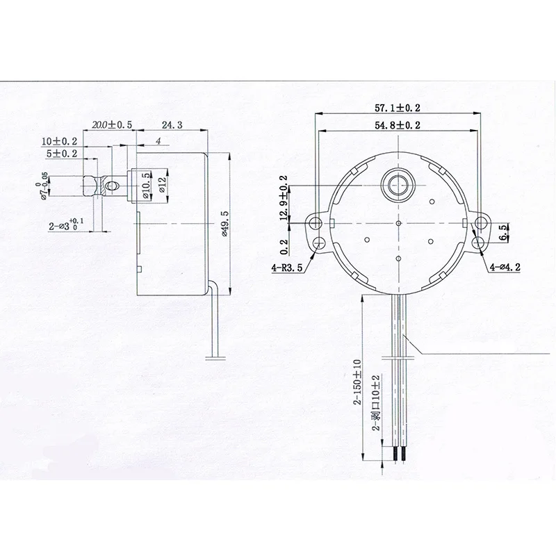 CHANCS TYD-50 AC 220V синхронный двигатель 2,5 об/мин CW/CCW маленький электродвигатель