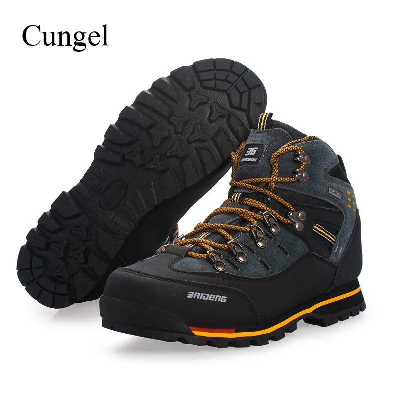 

Cungel Sneakers men Autumn/Winter Outdoor Hiking shoes Breathable Waterproof Male Trekking boots Mountain Climbing shoes