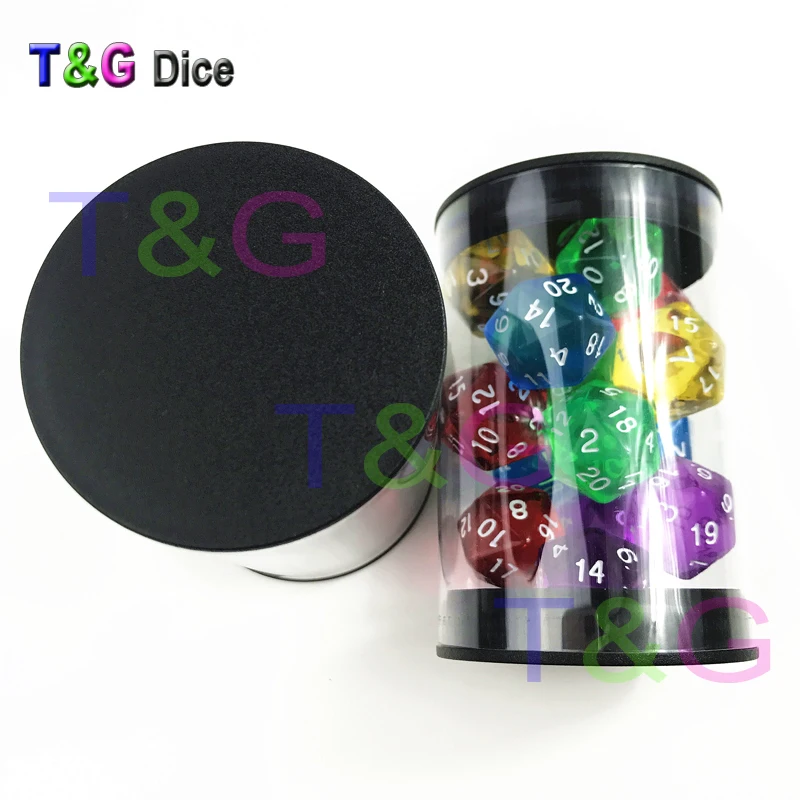 T & G Высокое качество пластиковая Запоминающая трубка для Подземелья и Драконы DND RPG MTG настольные игры игральная кость посылка