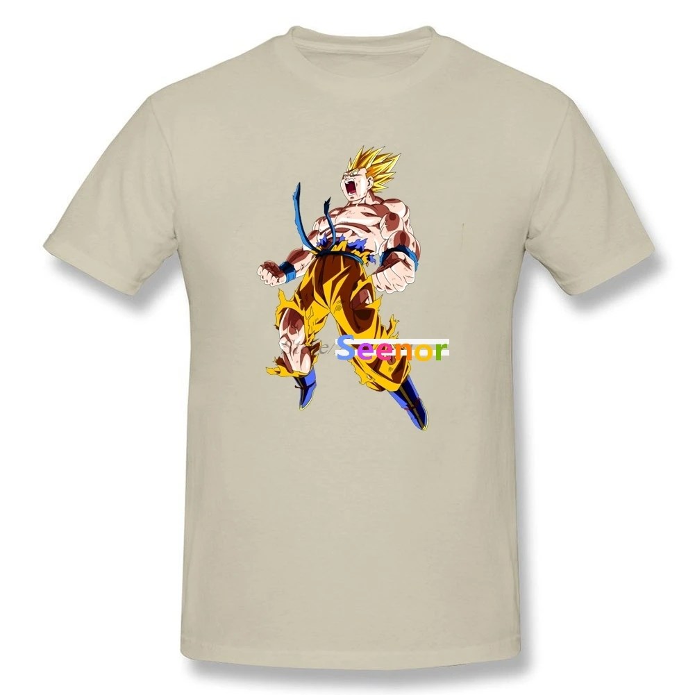 Новый Dragon Ball Гоку Футболка Пользовательские Моды Для мужчин одежда поп Vegan хлопок