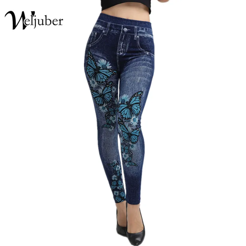 Женские джинсы Weljuber облегающие леггинсы с принтом|leggings autumn|printed jeggingsjeans leggings |