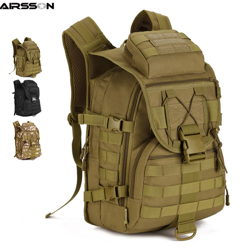 

Tactical Military Backpack Airsoft Assault Bag Travel Outdoor Hiking Equipment Portable Heavy Duty Tactical Bag