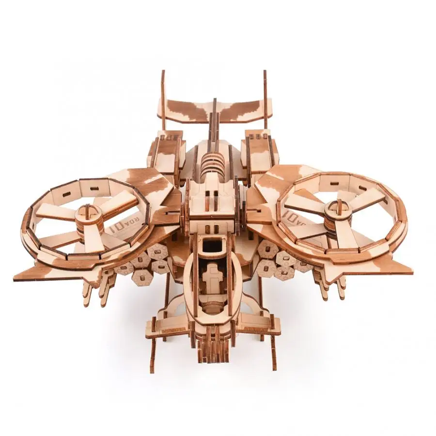 Деревянный самолет стереоско отрезная Игрушка Военная серия самолет модель деревянные пазлы аэроплан головоломка Истребитель модель